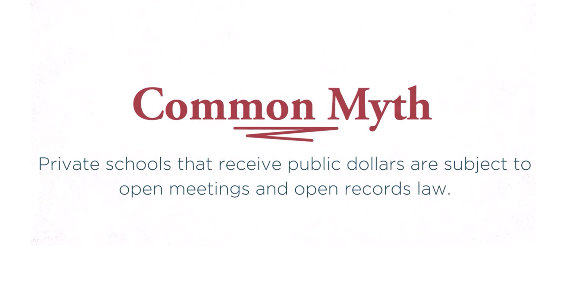 Common myth graphic open meetings