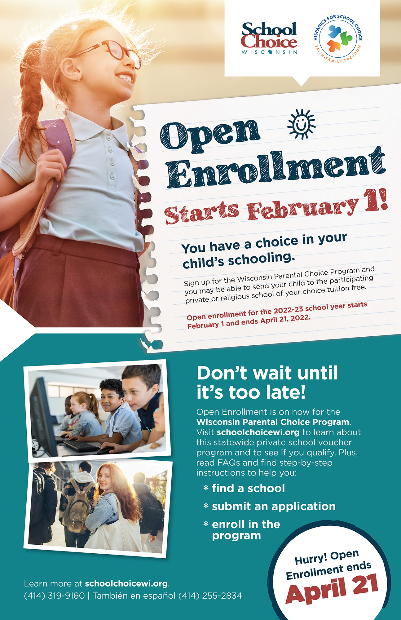 Open Enrollment English Poster