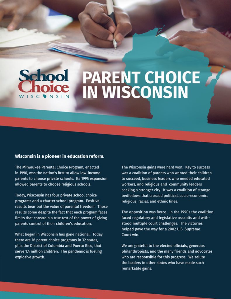 Parent Choice in Wisconsin image