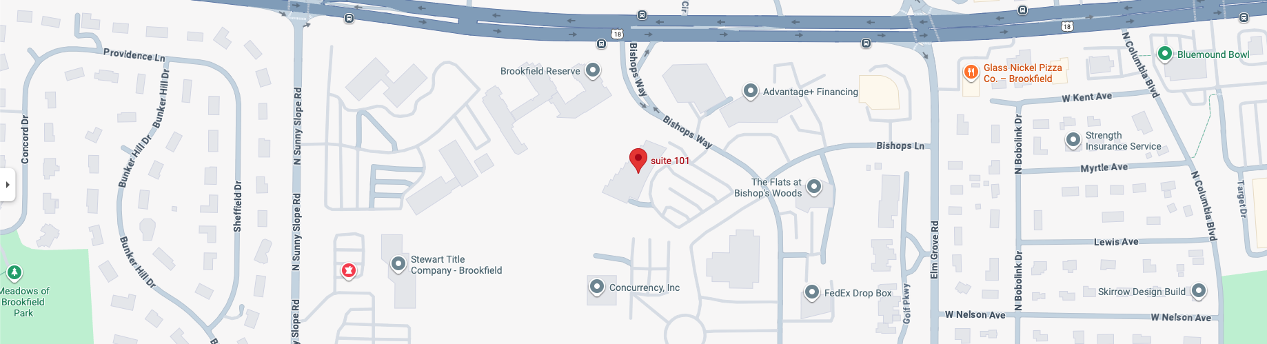 street map of School Choice WI office