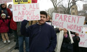 parent at rally